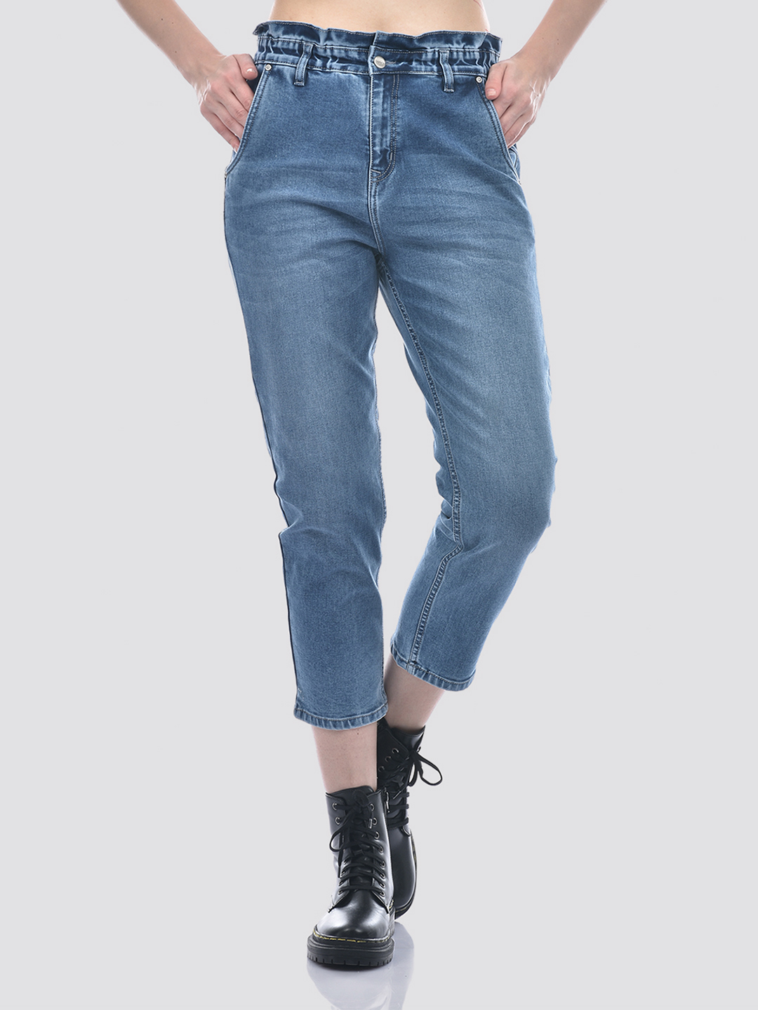 Numero Uno Women Blue Baggy Fit Sustainable Jeans
